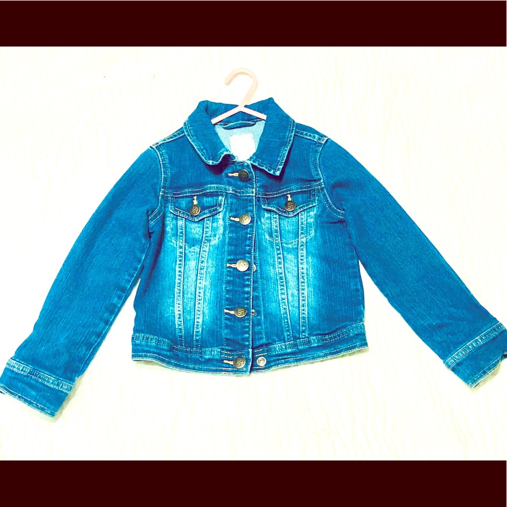 Girls denim jean jacket. EUC! Sm5-6